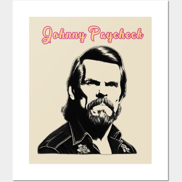 Johnny Paycheck Wall Art by Moulezitouna